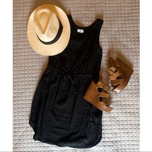 ::Old Navy:: Black Sinch-Waist Linen dress